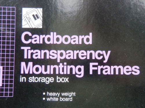 50 Cardboard Transparency Mounting Frames in Box by 3M RS 7120, 9070, Scotch 512