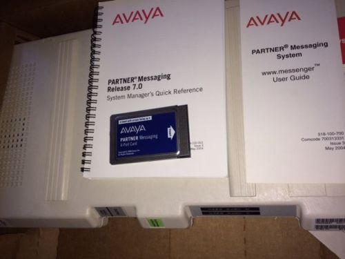 Avaya Lucent Partner Messaging release 7 with 4 port license