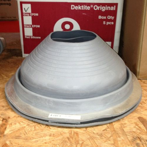 No 9 Pipe Flashing Boot by Dektite for Metal Roofing