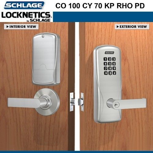SCHLAGE Electronic Keypad Lock CO100-CY70KP-RH-626-BD Class/Storeroom 2-3/4&#034; BS