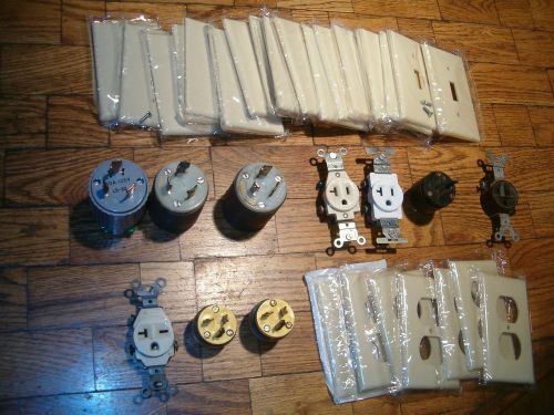 Electrical plugs, outlets, wall plates for sale