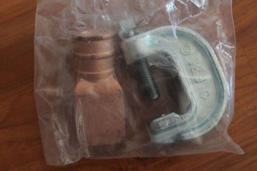 Thomas &amp; betts beam ground clamp connector for sale