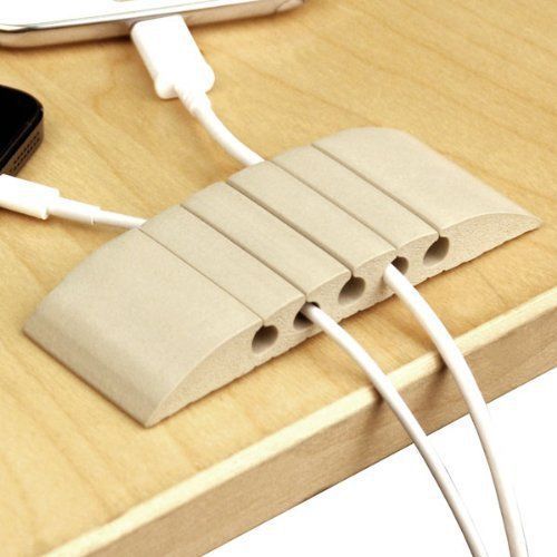 UT Wire UTW-CS05-BG Cable Station Mini Mountable Organizer, Writable Beige New