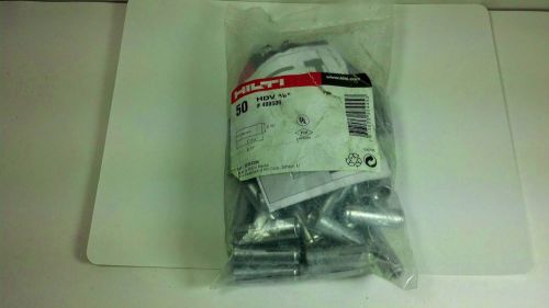 bag of 50 Hilti 3/8 in. HDV Carbon Steel Drop-In Anchors