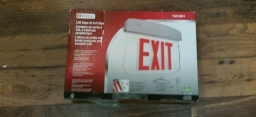 UTILITECH 144531 CLEAR BACK RED LED Edge lit  EXIT SIGN