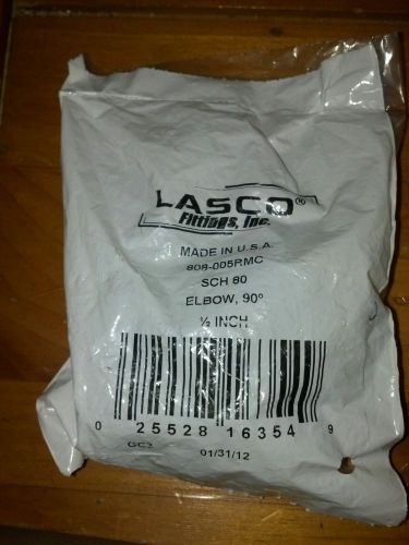 1/2&#034; sch80 90° elbow; lasko 808-005rmc; plumbing fitting. conduit for sale