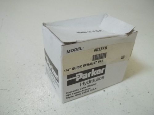 PARKER 0R12NB EXHAUST VALVE *NEW IN A BOX*