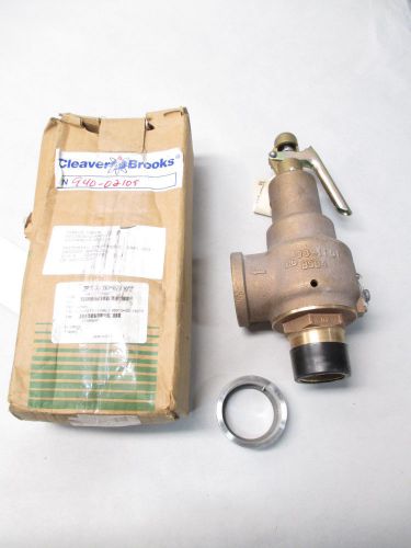 New kunkle 6010hge01-am 150psi 1-1/2in npt 6596lb/hr bronze relief valve d416749 for sale