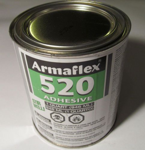 Quart armacell armaflex 520 adhesive pipe/sheet insulation metal/aluminum/paper for sale