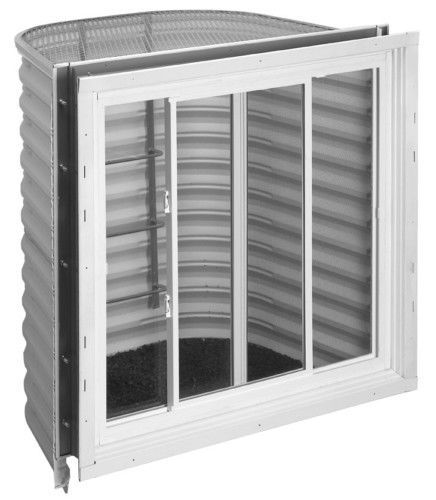Complete below grade window set 3021 for 8&#034; wall for sale