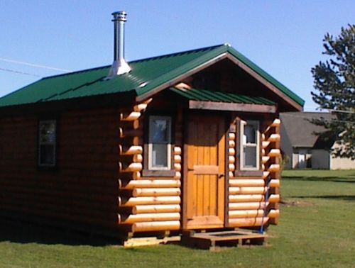 Beautiful solid pine/cedar log cabin- made in the usa! for sale