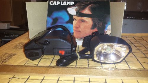NEW NIB Vintage Cap Lamp Head Light never used needs 3 D Battery mining caving