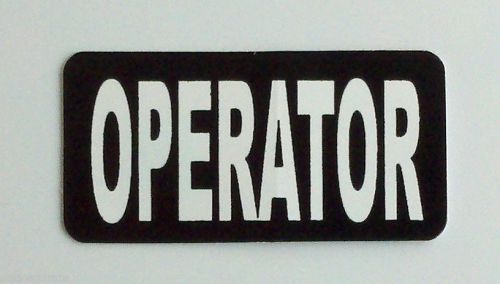 3 - Operator Dozer Construction Crane Hard Hat Oil Field Tool Box Helmet Sticker