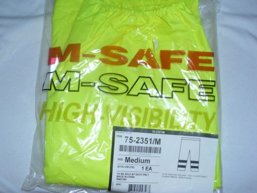 M- SAFE CLASS E YELLOW SAFETY/RAIN PANTS