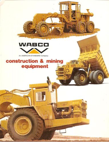 Equipment Brochure - Wabco - Product Line Overview - Mining - c1974 (E1735)