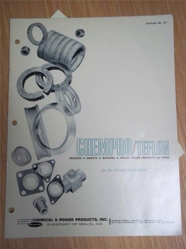 Chempro &amp; Power Products/Sealol Catalog~Chempro Asbestos-Teflon Packings~1966