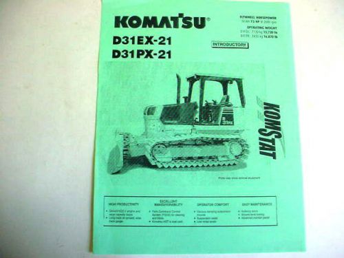 Komatsu D31EX-21 D31PX-21 Crawler Brochure