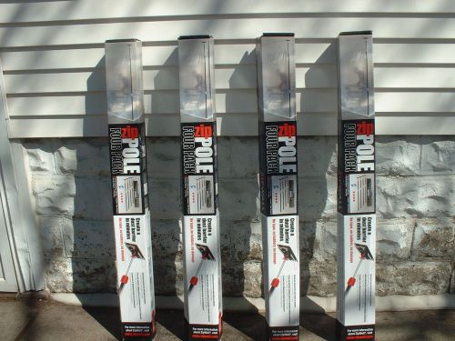 Zipwall zip poles lot of four sets 16 poles dust barrier for sale