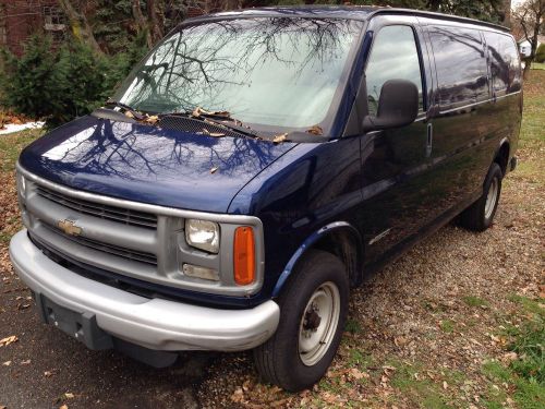2002 chevy 2500 express cargo van band construction moving plumbing electric for sale