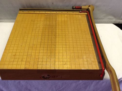 Vintage Ingento Wood #1132 Paper Cutter Ideal School Maple