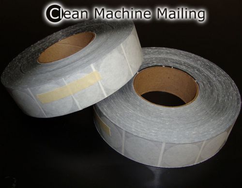 Tabs wafer seals roll of 4,000 tabs 1.5&#034; for table top tabber - 1 1/2&#034; tab for sale