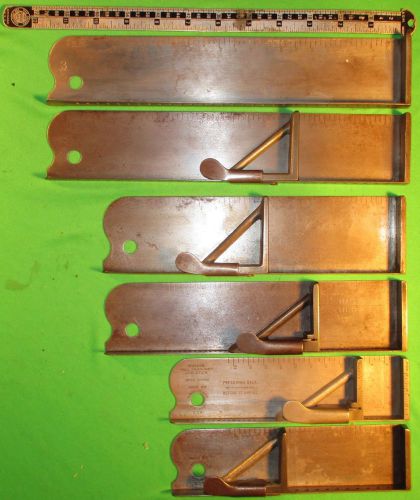 6 VTG HB Rouse Kneeback "All Measure" Composing sticks with Rule