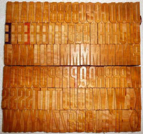 118 piece Unique Vintage Letterpres wood wooden type printing block Unused s1058