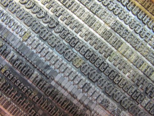 Letterpress Lead Type 12 Pt. Engravers Text ATF # 541  B28