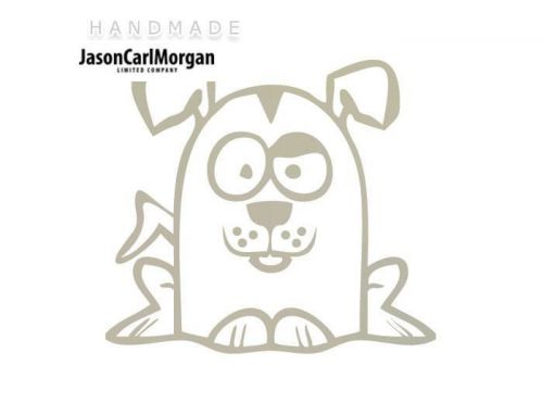JCM® Iron On Applique Decal, Dog Silver