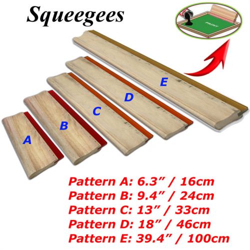 Five Size Screen Printing Oiliness Squeegee/Ink Scraper 75Durometer Good Quality