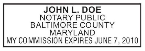 For MaryLand NEW Pre-Inked OFFICIAL NOTARY SEAL RUBBER STAMP Office use