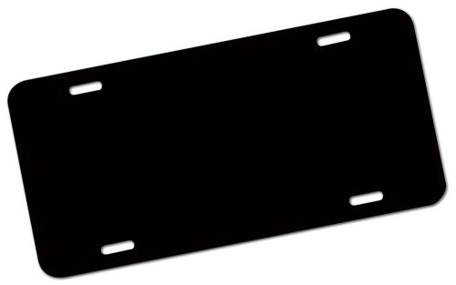 BLANK 6&#034;x12&#034; ALUMINUM LICENSE PLATES SIGN TAG BLACK PLATE FOR DECAL STICKERS