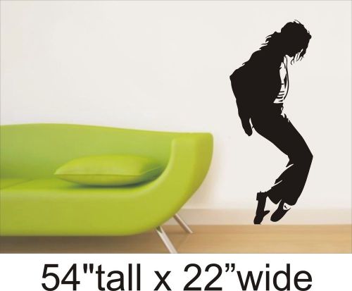 2X Michael Jackson Silhouette Wall Vinyl Sticker Bedroom Drawing Decal-1464