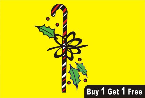 Black Stripes Candy Cane Vinyl Wall Stickers Decal Art Home Decor - 536