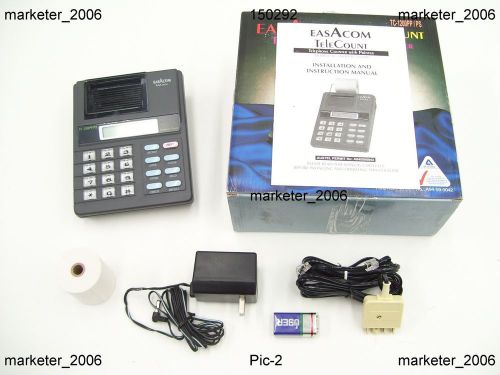Easacom tc-1200pp phone counter printer records + prints call id information for sale