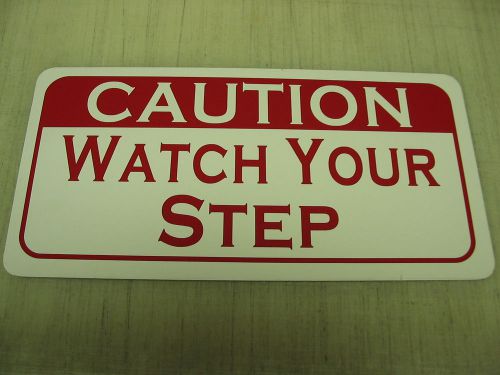 WATCH YOUR STEP CAUTION Metal Sign Vintage Style 4 Store Gym Stairs Bar Club