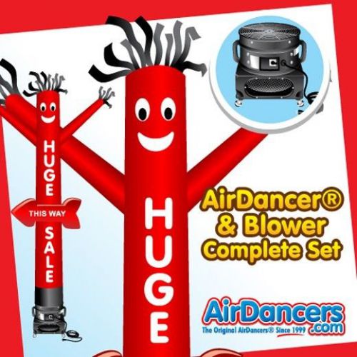 Red huge sale with arrow airdancer® &amp; blower complete air dancer set for sale