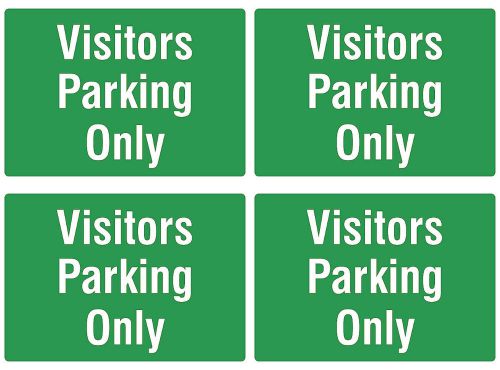 Visitors Parking Only Park Lot Business School Pack Of Four Signs Warehouse s162