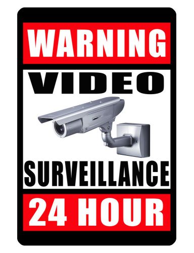 Video Surveillance Sign..business sign..Aluminum..Glossy..No Rust.Custom Signs