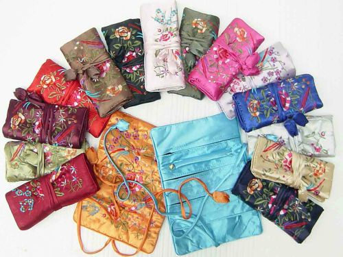 12 MIXED Embroidery Satin Jewelery Bundle Wrap YBS324