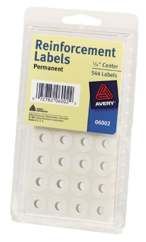 Avery 1/4&#034; Reinforcement Label in White Set of 6