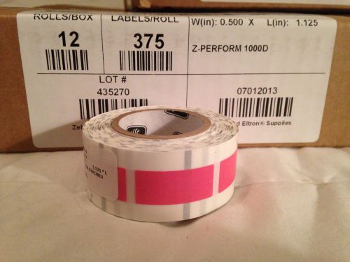 NEW 375 Zebra Tech Write On Security Slit Price Tags/Labels/Stickers Adhesive