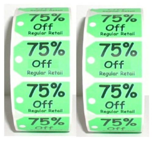 Lot 12 rolls - 6000 ~ price label peel &#034; sale price &#034; stickers -  (75% off) for sale