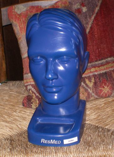 ResMed Life Size Hollow Moulded Blue Plastic Head, Good Item for Target Practice