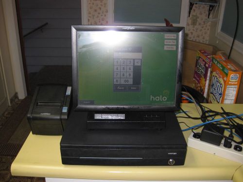 Partner Tech POS Monitor, Cash Drawer and Printer PT 6910 Halo