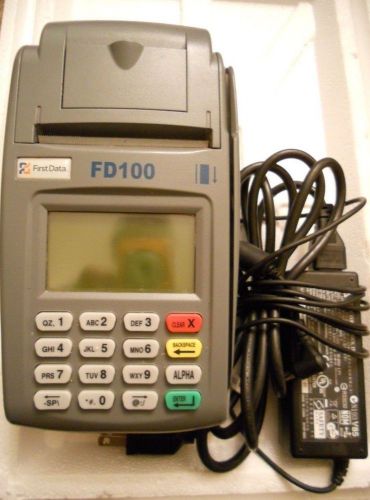 First Data fd100 USB port version 2.19 FD 100 credit debit card swip terminal