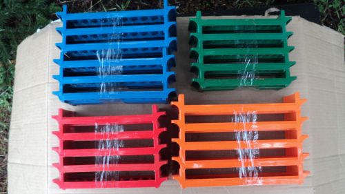 PLASTIC COIN ROLLER HOLDER TRAY  LOT OF 21     .5/.25/.10/.1 CENTS