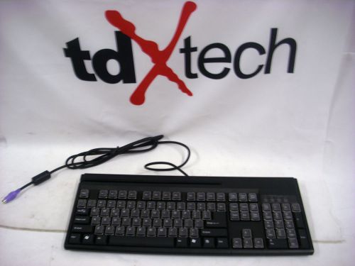 Unitech Keyboard W/ MSR Black PS/2 KP3700 TDX215