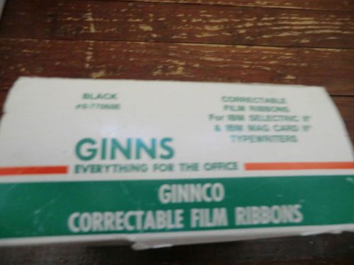 Ginns correctable ribbon typewriter IBM Selectric II &amp; IBM Mag Card II film lot