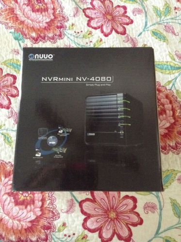 New NV4080 NUUO Network Video Recorder NVR 8 Channel Stand Alone NAS Based